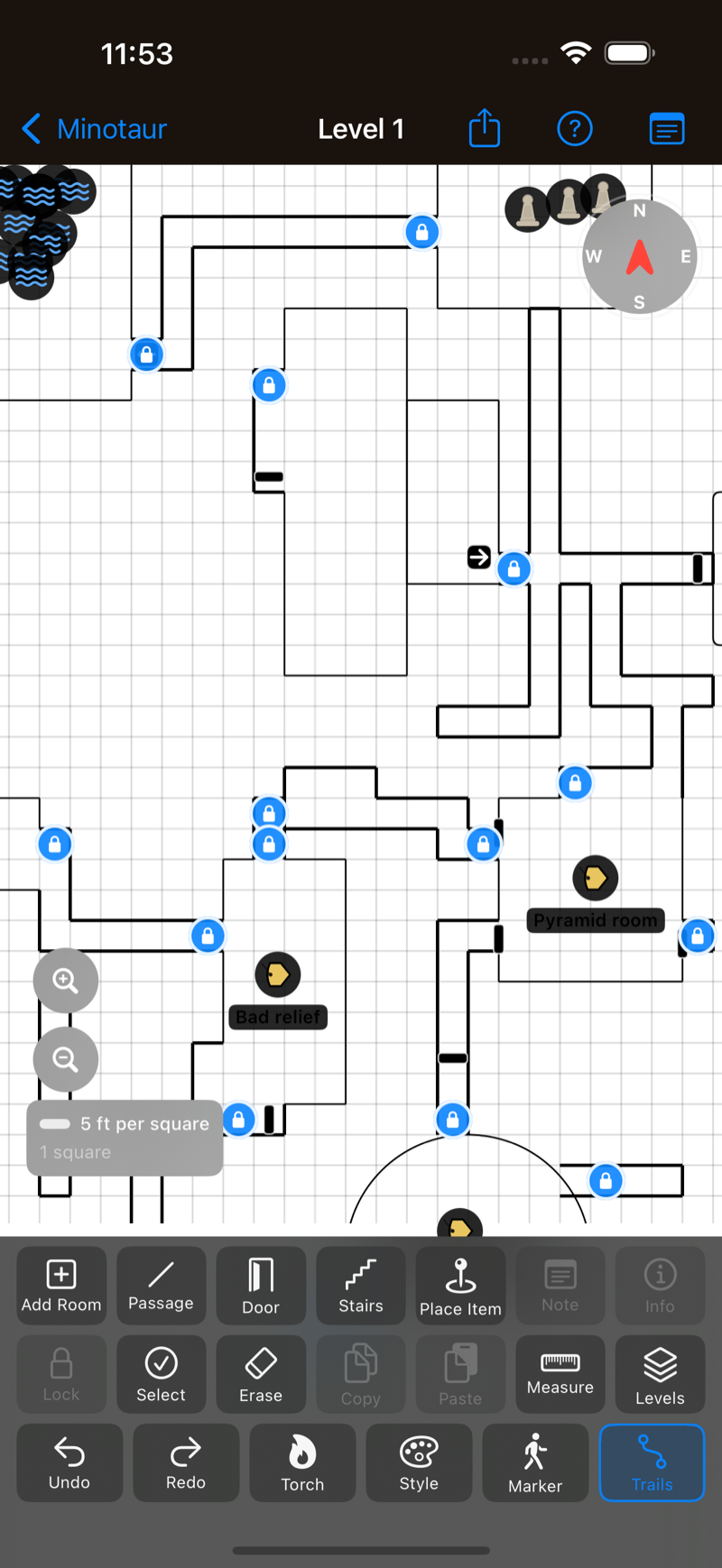 Ink sketch map style with minimal black lines